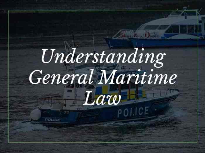 Maritime law in lakes